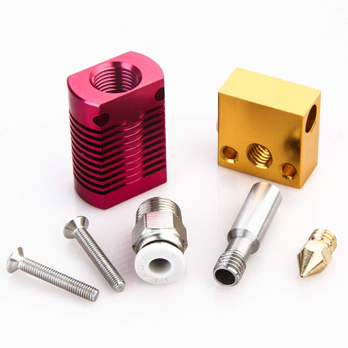 1 PCS 3D Printer Extruder Hotend with 3 PCS .4MM MK8 Nozzles for CR-10, Ender 3, Ender 5