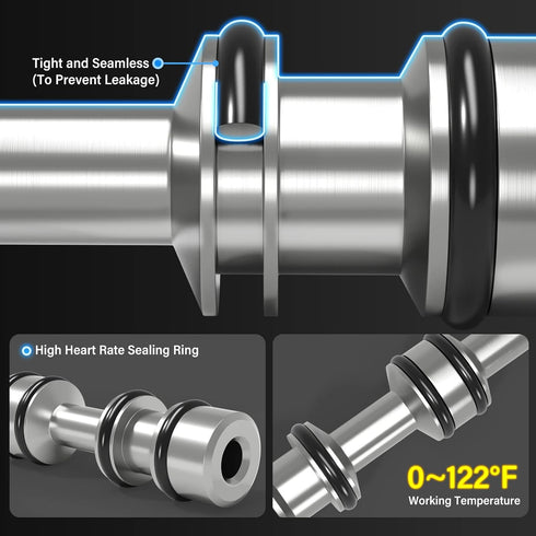 TAILONZ PNEUMATIC 3/8"NPT 5 Way 2 Position Air Hand Lever Operated Valve, Manual Control Push-Pull