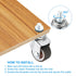 1.25 Inch 4 Pack Patikil Stem Casters, Wire Shelf Caster Wheels Threaded Swivel Stem Wheels Wire Shelving for Rolling