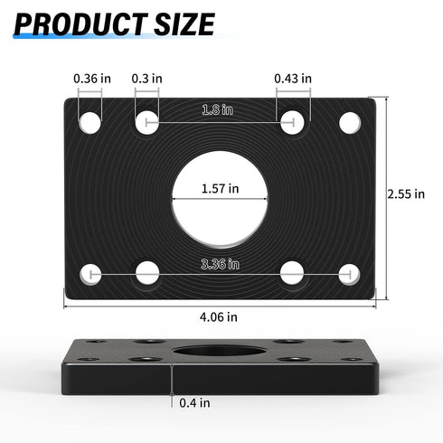 TAILONZ PNEUMATIC Bore 50mm SC Air Cylinder Base Connection fittingsStandard Type Pneumatic Parts air Cylinder Flange mounting Plate FA-50