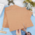 BENECREAT 6PCS Cork Sheet, 12x12inch Square Sand Brown Coasters for Bulletin Boards, Wall Decorations and DIY Crafts,