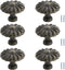 PIYYQNY Drawer Handles 6 Pcs Vintage Drawer Knob Pulls Antique Bronze Dressing Table