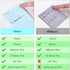 BAYTORY 200 Sheets Glitter Transparent Sticky Notes, 3 * 3 inch, Clear Soft Pastel Memo Pads for Office, School