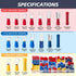 Chanzon 200pcs Insulated Crimp Wire Connector Terminal Assortment, Butt Splice, Male & Female Spade, Fork, Ring Kit
