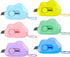 Muclip Cloud Shaped Retractable Box Cutter Set - 6 Pack with Key Rings,Stainless