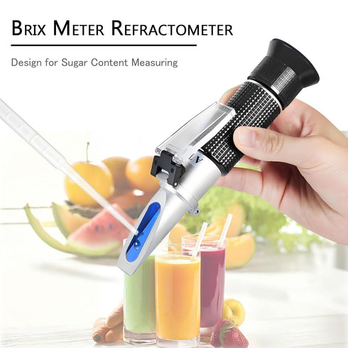 0-32% Brix Meter Refractometer, V-Resourcing Portable Hand Held for Sugar Content Test