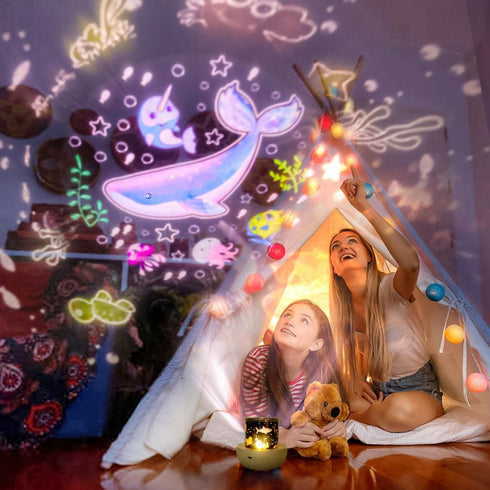 LytRdIt 21 Sets 360 of Films, Projector Night Light for Kids Bedroom, Ceiling, Baby Night Light Projector, Star Galaxy