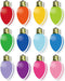 Whaline 24Pcs Christmas Sticky Note, 12 Designs Colorful Xmas Bulb Shape Self-Stick Notepads for Work Study