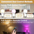 Yochoice Bulb Dimmable A19 Bulb 9 3 Bulb Non-Hardwired2 Pack Rechargeable Battery Operated Light with Remote Control