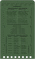 Rite in the Rain Weatherproof Top Spiral Notebook, 3" x 5", Green Cover, Universal Pattern, 3 Pack (No. 935-3X)