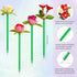 Rose Flower Pens, Mixed Multicolor Rose Ballpoint Pens, 16 Pieces Valentine's Day Mother's Day Plush Rose Pens