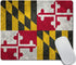Maryland State Flag Vintage Aged American Flags Pattern Mousepad, Rubber Gaming Mat 9.5 X 7.9 Inch