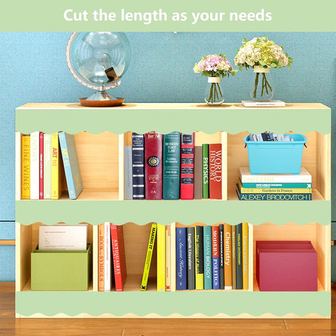 Fancy Land Mint Green Scalloped Bulletin Board Border Trim, 52ft One Roll for Classroom Decoration