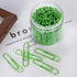 Paper Clips, 100PCS, 2" Large (50MM), Bright Vinyl Coated, Sturdy, Rust-resistant, Green Jumbo for School Home Office