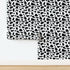 Removable Wallpaper Swatch - Cow Print Black White Farm Animal Cattle Dairy Milk Custom Pre-Pasted Wallpaper by