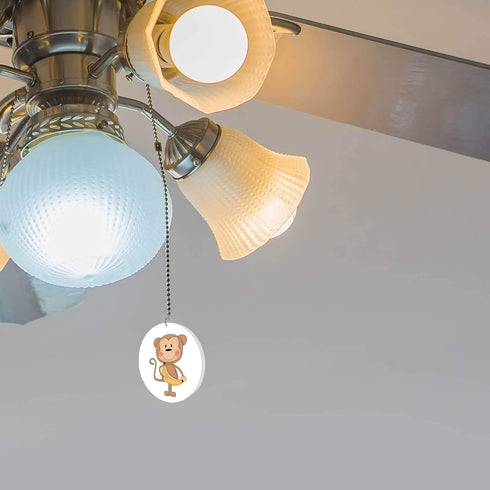 Monkey and Bananas Acrylic Fan/Light Pull - Fun & Functional