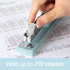 Deli Desktop Stapler, 2 Pack, 25 Sheet Capacity, Includes 2000 Staples and 2 Staple Removers, Blue