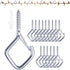 Viweolm 15 Pcs Silver Eye Hooks Screw Heavy Duty,Ceiling Hooks for Hanging Plants,String