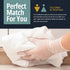 MED PRIDE Medical Vinyl Examination Gloves (X-Large, 100-Count) Latex & Rubber Free, Clear Disposable Gloves