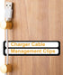 CustomyLife 3Pcs 2-in-1 Cable Anchors for Desk, Gun Metal Cord Anchors Holder Aluminum Wire Organizers Adhesive