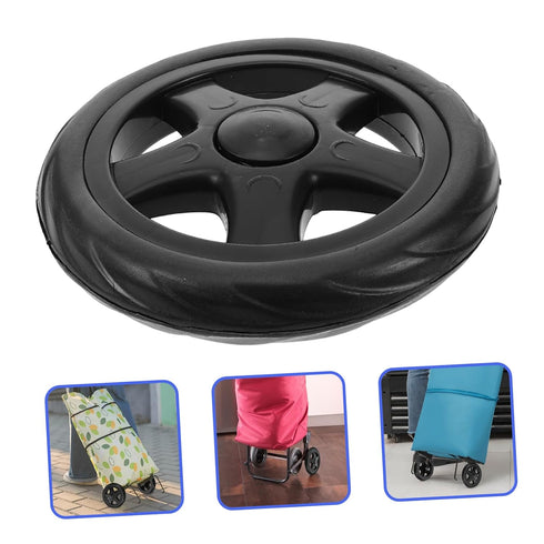 2pcs GLEAVI Lightweight Replacement Shopping Trolley Wheels for Grocery Cart Stair Climbing Rolling Cart Casters