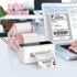 Thermal Label Holder - Desktop Printer Accessory for Rolls and Fanfold Labels, Shipping Label Stand for Home Office