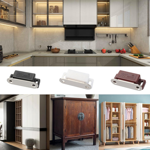 FNFAI 4 Pack Closet Cabinet Magnetic Catch - Cabinet Door Magnetic Latch for Cupboards Drawers Doors and Shutters