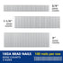WORKPRO 18 Gauge Brad Nails, 6000 Count Universal Brad Nails for Pneumatic, Electric, 2'', 1-1/4'', 3/4''