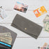 NatSumeBasics Cash Envelope Wallet, Grey Budget Money Dollar Bill Receipt Coupon Holder for Women and Men