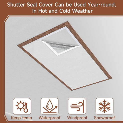 39"x55" BJADE'S Insulation Cover for Attic Fan, Attic Ceiling Insulation Shutter Seal Cover,Attic Door Insulation