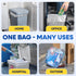 7-10 6 24x23 Pack 1000 PLASTIC PRINCE Gallon Trash Bags, Small Office Trash Bags, Micron Waste Basket Clear Garbage