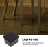 10pcs 38x38mm NUOBESTY PVC Soft Rubber Furniture Leg Caps Anti-Slip Tube End Covers for Chairs Tables Shelves Floor
