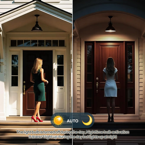 7117 Bulbs, 13W (100Watt Bulb, A19 E26 5500K 3Pack (5500K) Motion Sensor Light Equivalent), Motion Activated Dusk