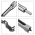 uxcell 7/16" x 210mm Square Hole Drill Bits for Wood, Mortising Chisel Bit Auger Spur Cutter Tool