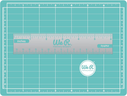 We R Memory Keepers Trimmer & Mat, 7x5, Magnetic Cutting Mat and Mini Ruler