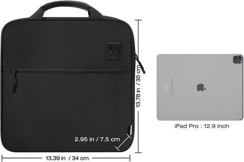 MoKo Zipper Binder, 2 Inch 3 Ring Binder with Zipper, 500 Sheets Capacity, Multi-Pocket Organizer, Black