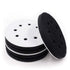 5 Pack 5 Inch 8 Holes Hook and Loop Soft Density Interface Pads - 5" Sponge Cushion Buffer Backing