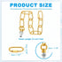 1 4 Set 110 lbs PATIKIL ft Light Fixture Chain, Lighting Chain Metal Looping Link with Quick Link Screw Lock Connectors
