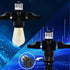 2 Pack Light Socket to Plug Adapter, Convert E26 Light Socket to 3-Prong Outlet Adapter and Light Bulb Socket (Black)