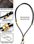 QYRCXX 8-14 Inch, Wax Rope - Neck Strap Lanyard, Accessory for NotePin AI Voice Recorder, Adjustable Secure Alloy Hook