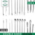 Laboratory Spoon Spatula Set - Long Handled Mixing & Measuring Equipment for Labs, Sampling, Sculpting, Stirring