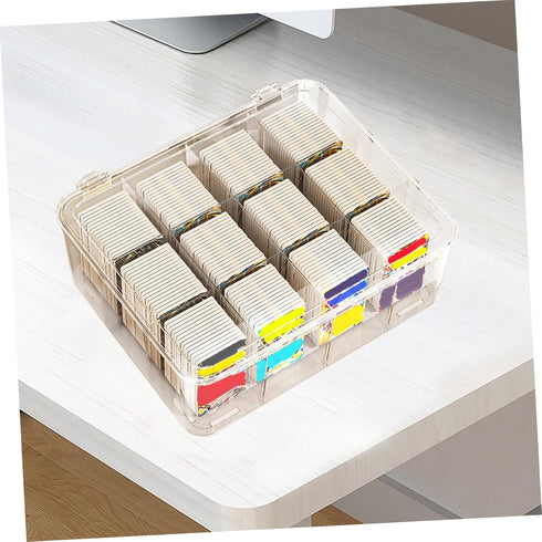 Neat Desktop Business Card Holder - Plastic Display Rack for Organizing Cards