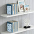 J JOYSAY Trucks Stars Blue Pattern Acrylic Bookends L Shaped Decorative Book Holders Stopper with Non Slip Pads