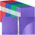 Henoyso 16 Pcs 1/2 Inch 3 Ring Plastic Binder, Flexible Binders Hold up to 8.5" x 11" Paper, Back to School Supply