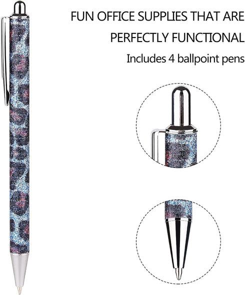 WY WENYUAN Personalized Fine Point Smooth Writing Pen - Bulk Ballpoint, Flair Colorful, Black Ink 1.0 mm for Journaling
