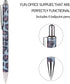 WY WENYUAN Personalized Fine Point Smooth Writing Pen - Bulk Ballpoint, Flair Colorful, Black Ink 1.0 mm for Journaling