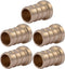 SharkBite 1/2 Inch Crimp Plug, Pack of 5, Brass Plumbing Fitting for PEX Pipe