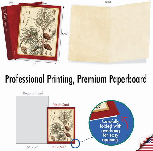 The Best Card Company Variety Pack of 10 Blank Christmas Greeting Cards with Envelopes - Humor Holiday Assortment (10