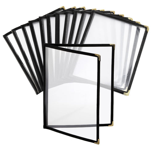 Nicunom 12 Pcak Restaurant Menu Covers, 8.5 X 11 Inch Menu Covers,