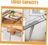 Foldable Stainless Steel Hanging Door Shelf Kitchen Storage Rack Organizer Non-punching Wall-friendly Space-saving